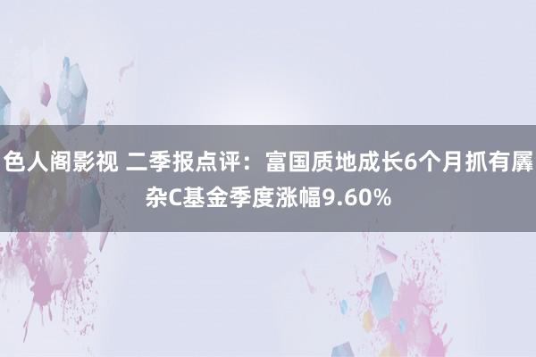 色人阁影视 二季报点评：富国质地成长6个月抓有羼杂C基金季度涨幅9.60%