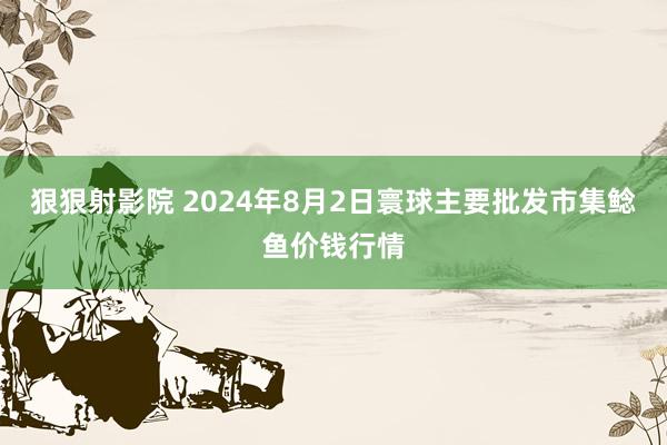 狠狠射影院 2024年8月2日寰球主要批发市集鲶鱼价钱行情