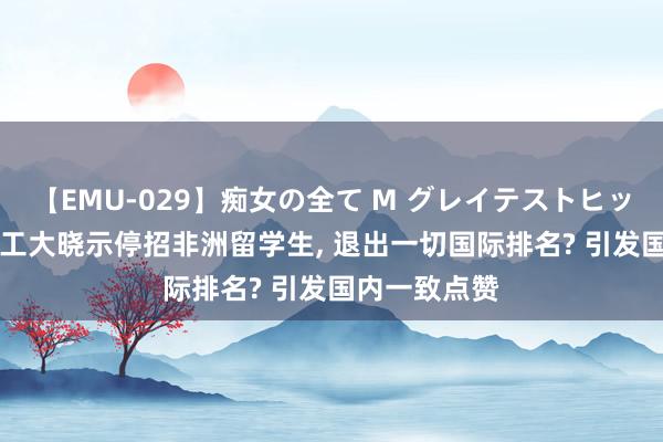 【EMU-029】痴女の全て M グレイテストヒッツ 4時間 湖工大晓示停招非洲留学生， 退出一切国际排名? 引发国内一致点赞