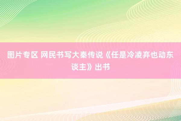 图片专区 网民书写大秦传说《任是冷凌弃也动东谈主》出书